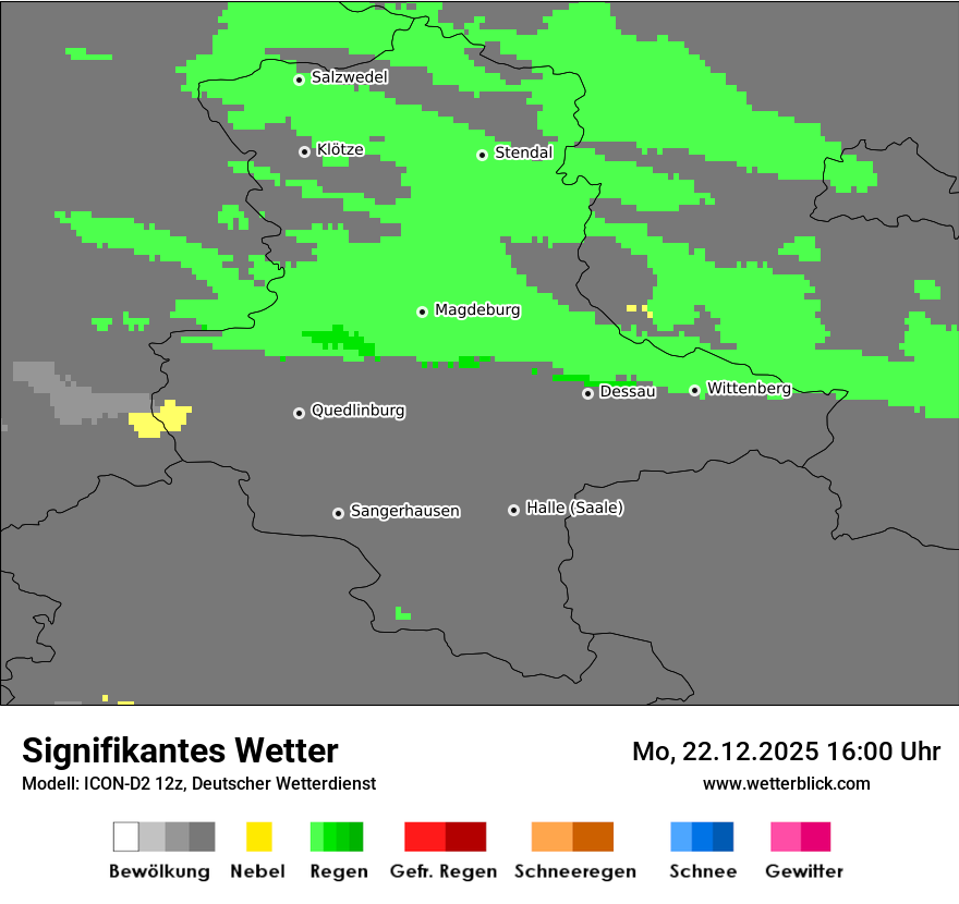 Modellkarten Signifikantes Wetter