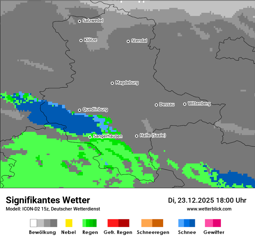 Modellkarten Signifikantes Wetter