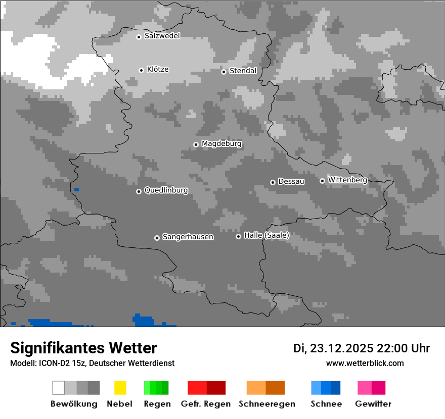 Modellkarten Signifikantes Wetter