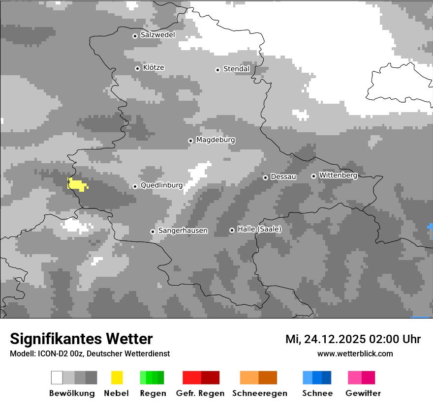 Modellkarten Signifikantes Wetter
