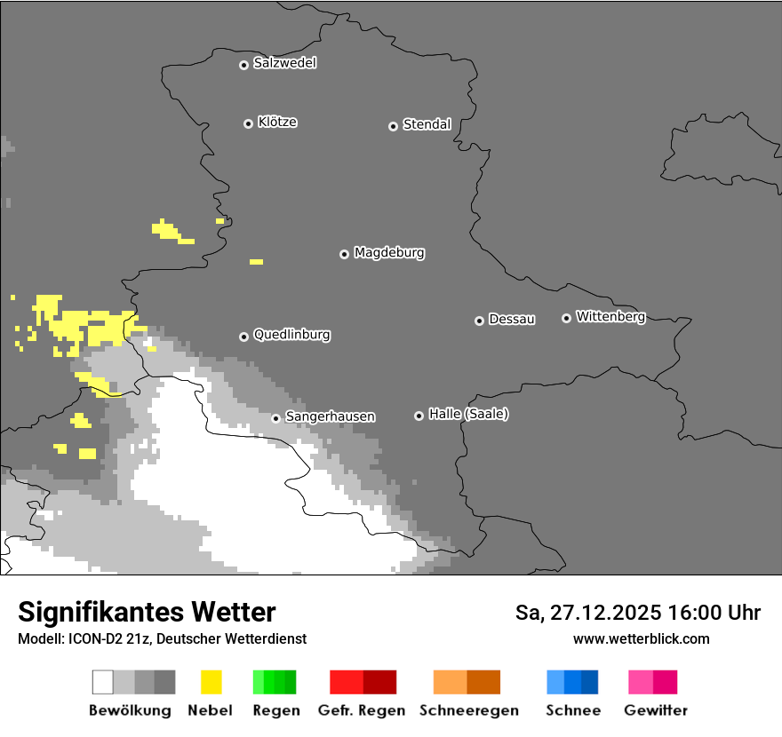Modellkarten Signifikantes Wetter