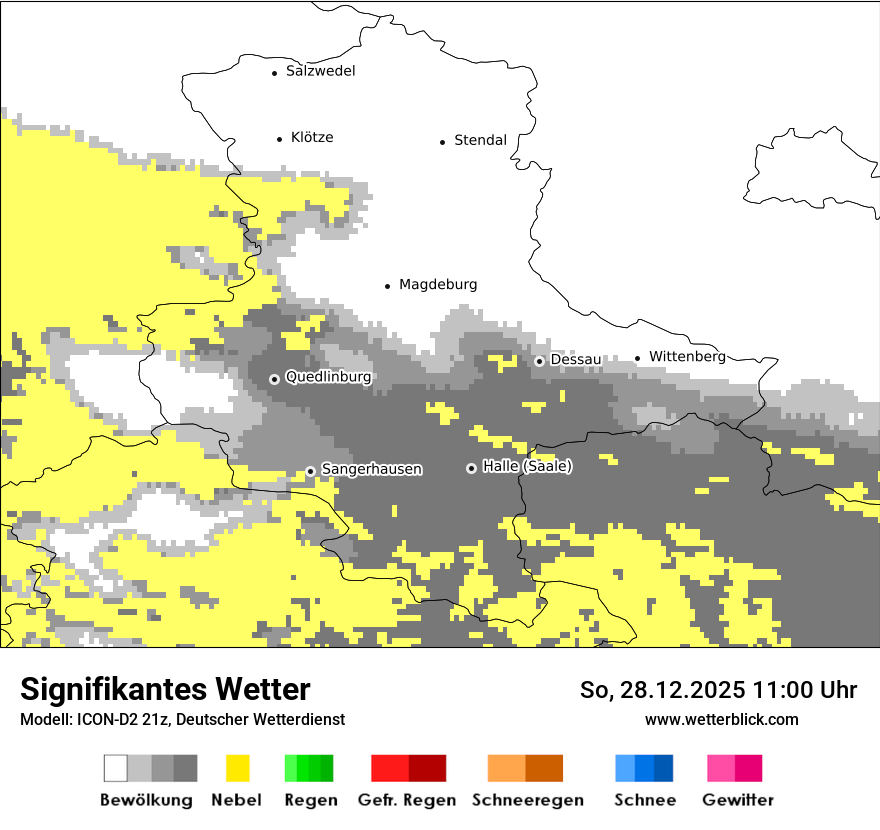 Modellkarten Signifikantes Wetter