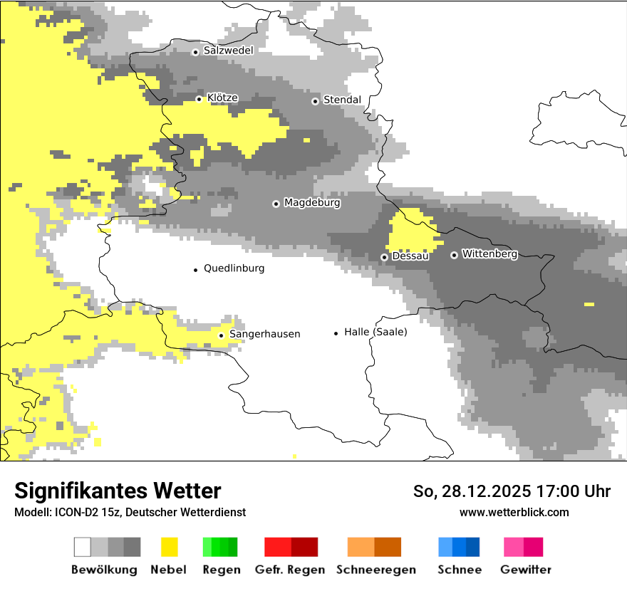 Modellkarten Signifikantes Wetter