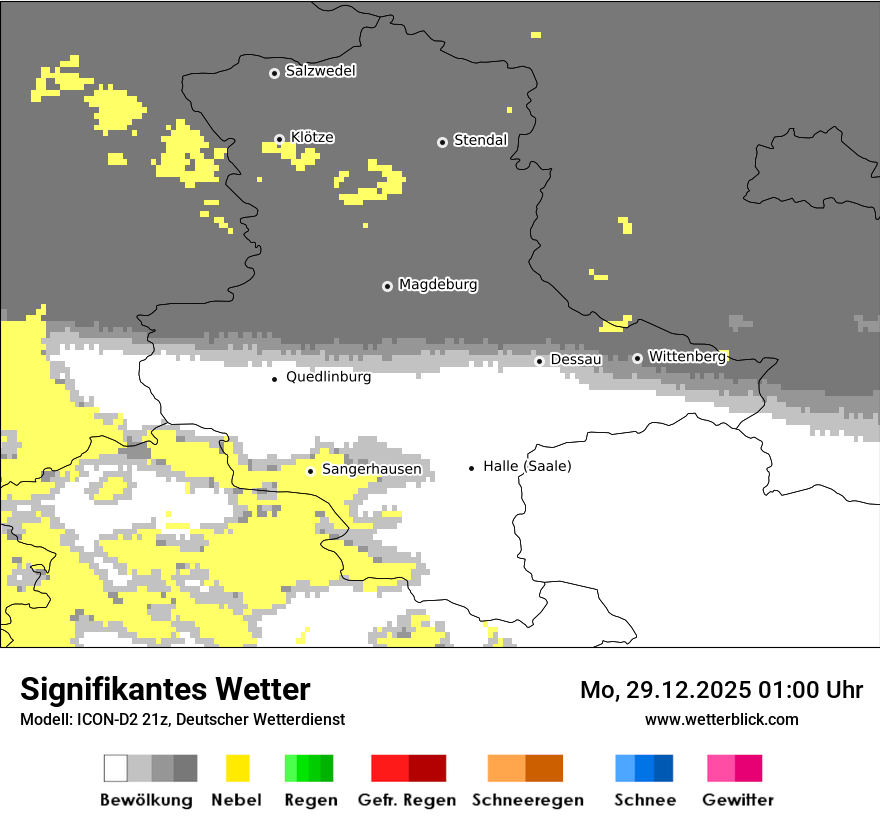 Modellkarten Signifikantes Wetter