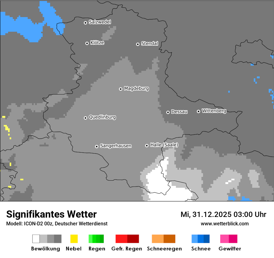 Modellkarten Signifikantes Wetter