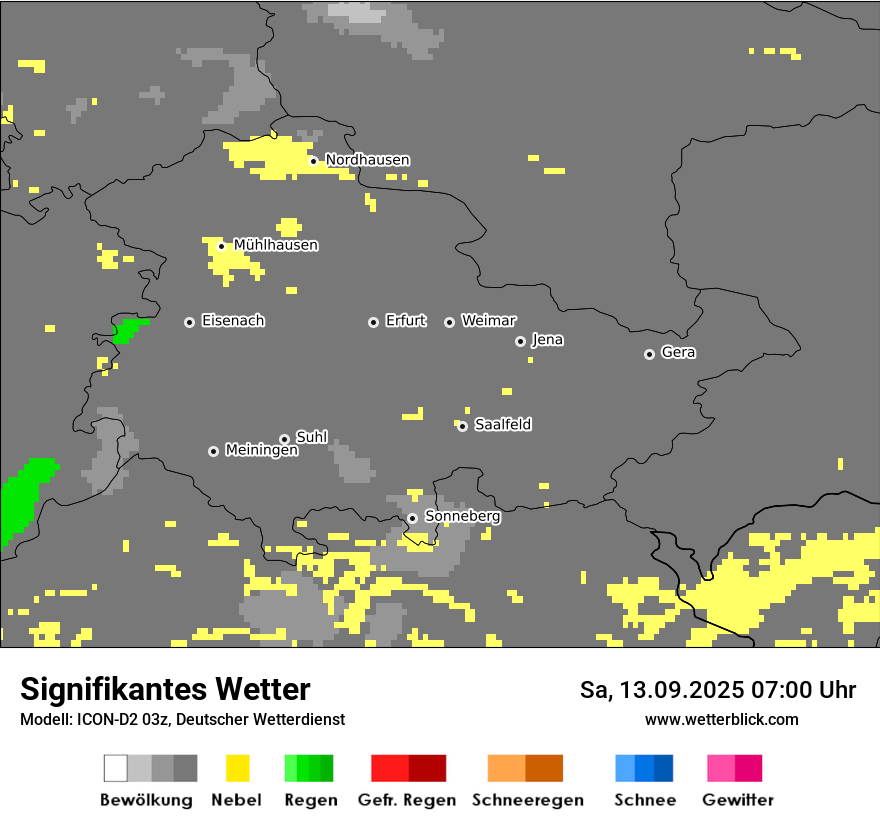 Modellkarten Signifikantes Wetter