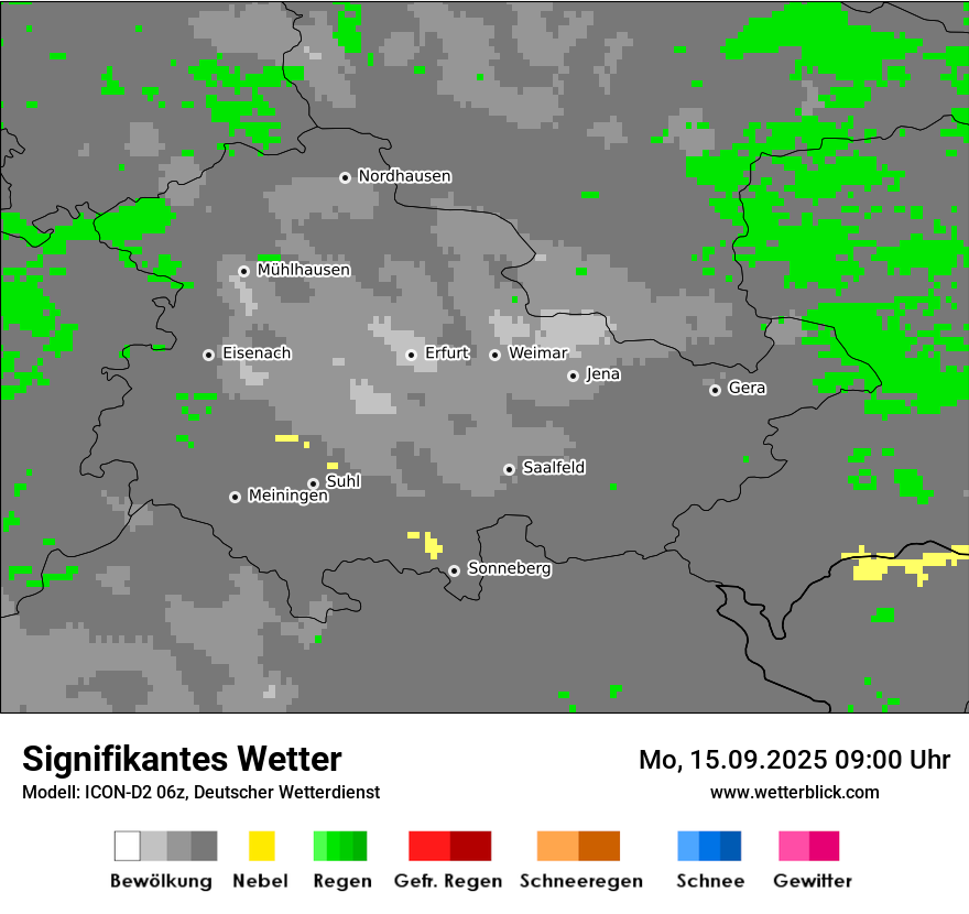Modellkarten Signifikantes Wetter