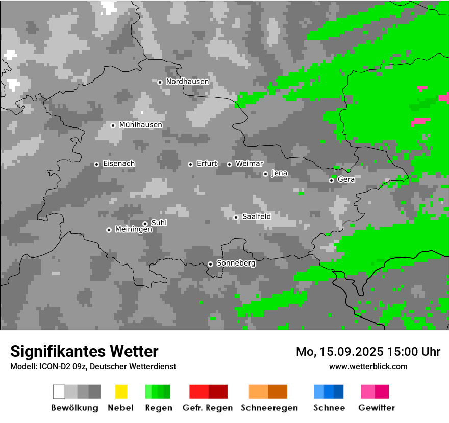 Modellkarten Signifikantes Wetter