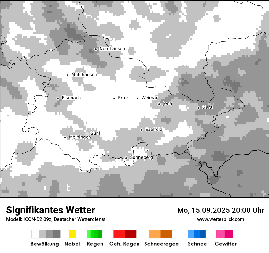 Modellkarten Signifikantes Wetter