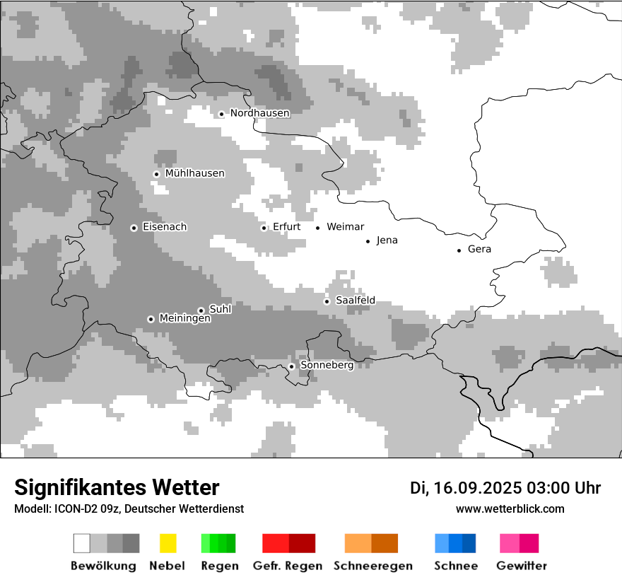 Modellkarten Signifikantes Wetter