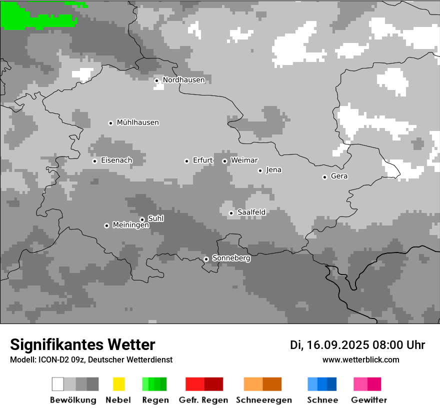 Modellkarten Signifikantes Wetter