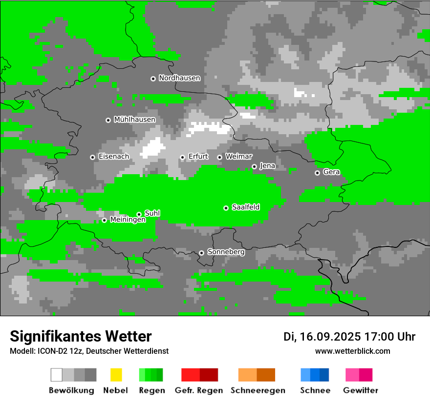 Modellkarten Signifikantes Wetter