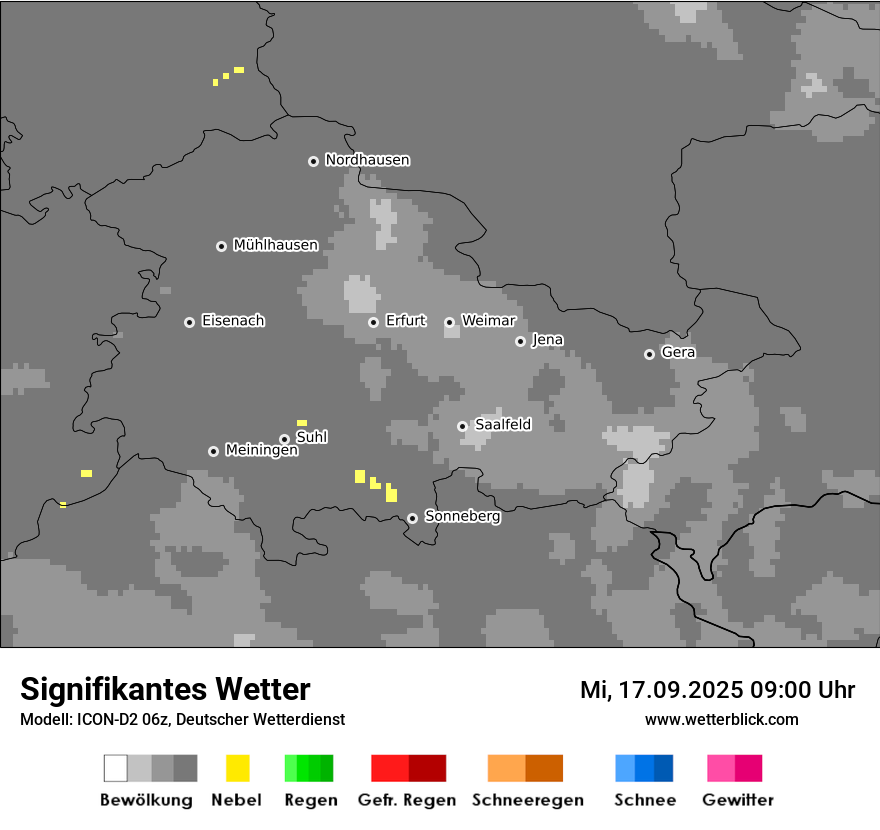 Modellkarten Signifikantes Wetter
