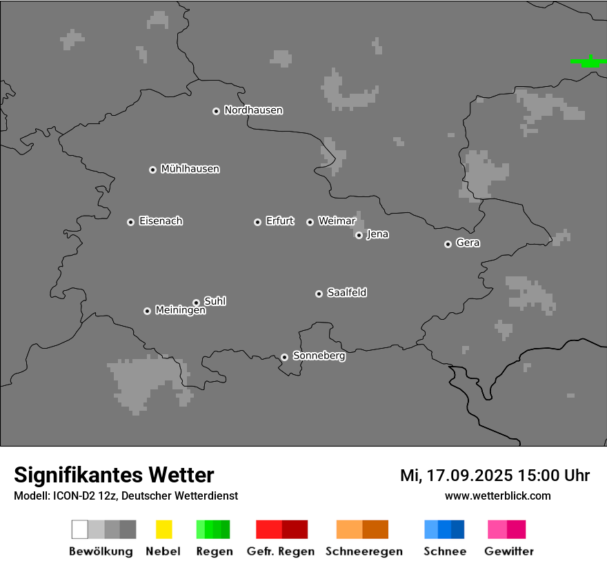 Modellkarten Signifikantes Wetter