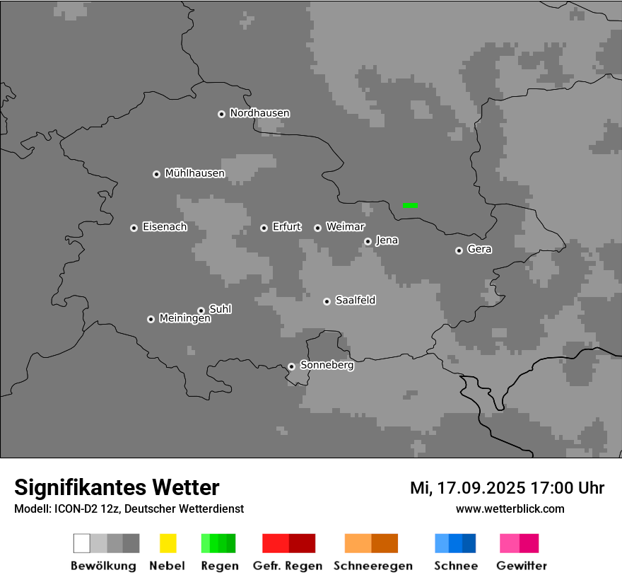 Modellkarten Signifikantes Wetter