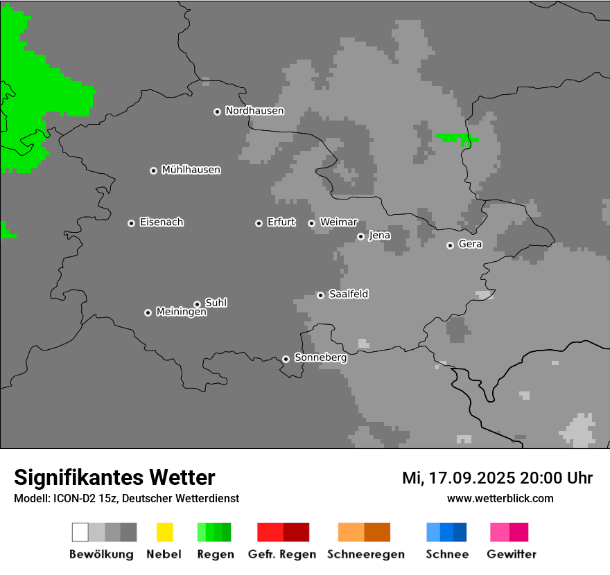 Modellkarten Signifikantes Wetter