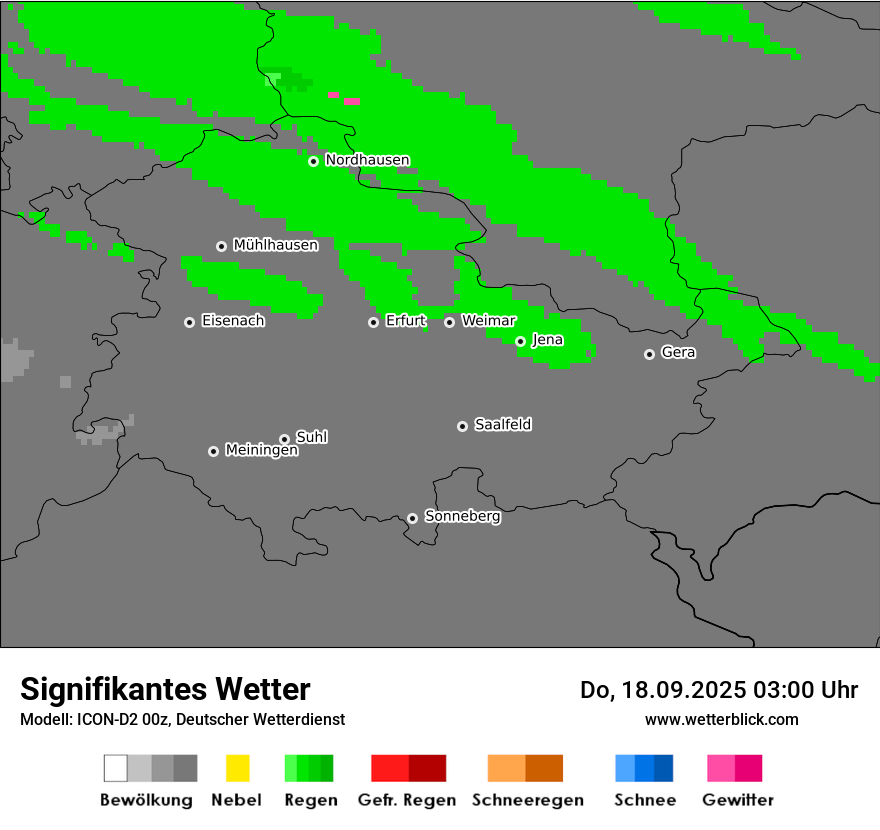 Modellkarten Signifikantes Wetter