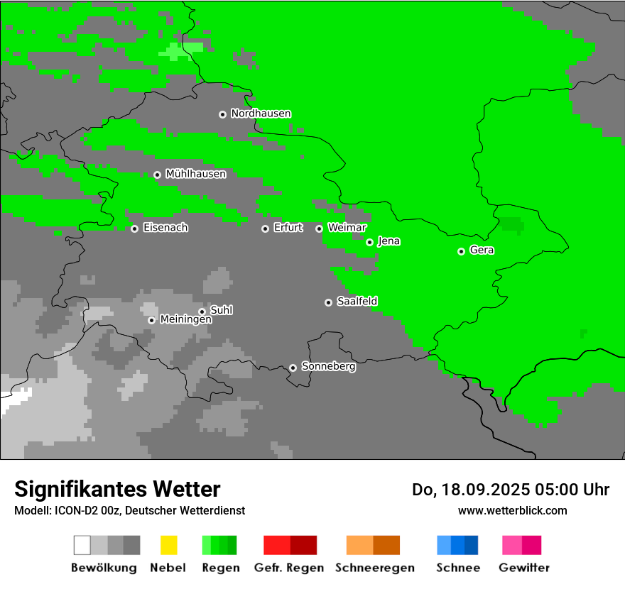 Modellkarten Signifikantes Wetter