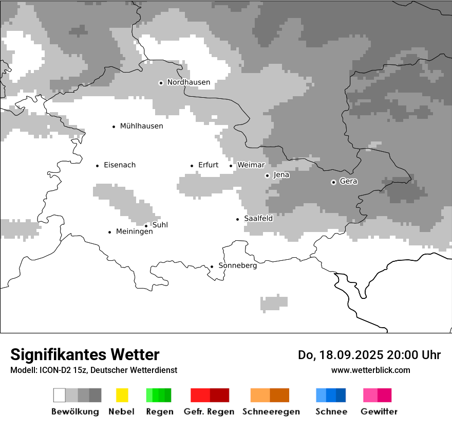 Modellkarten Signifikantes Wetter