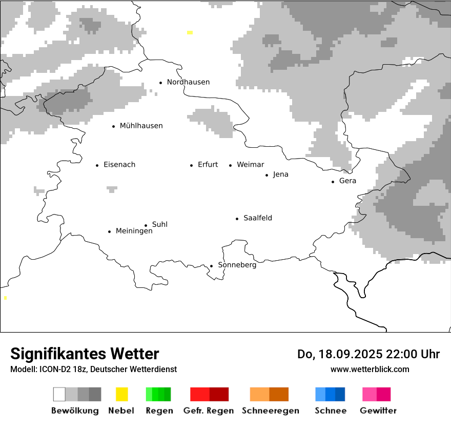 Modellkarten Signifikantes Wetter