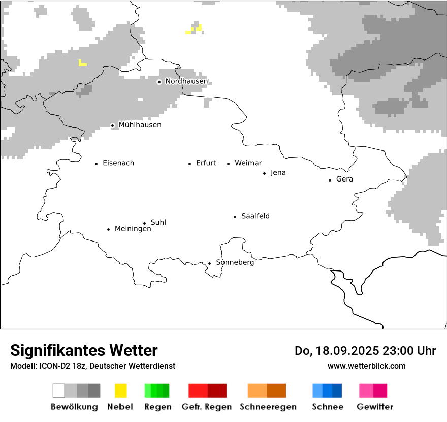 Modellkarten Signifikantes Wetter