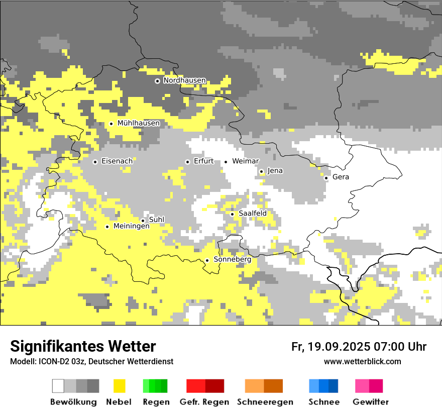 Modellkarten Signifikantes Wetter