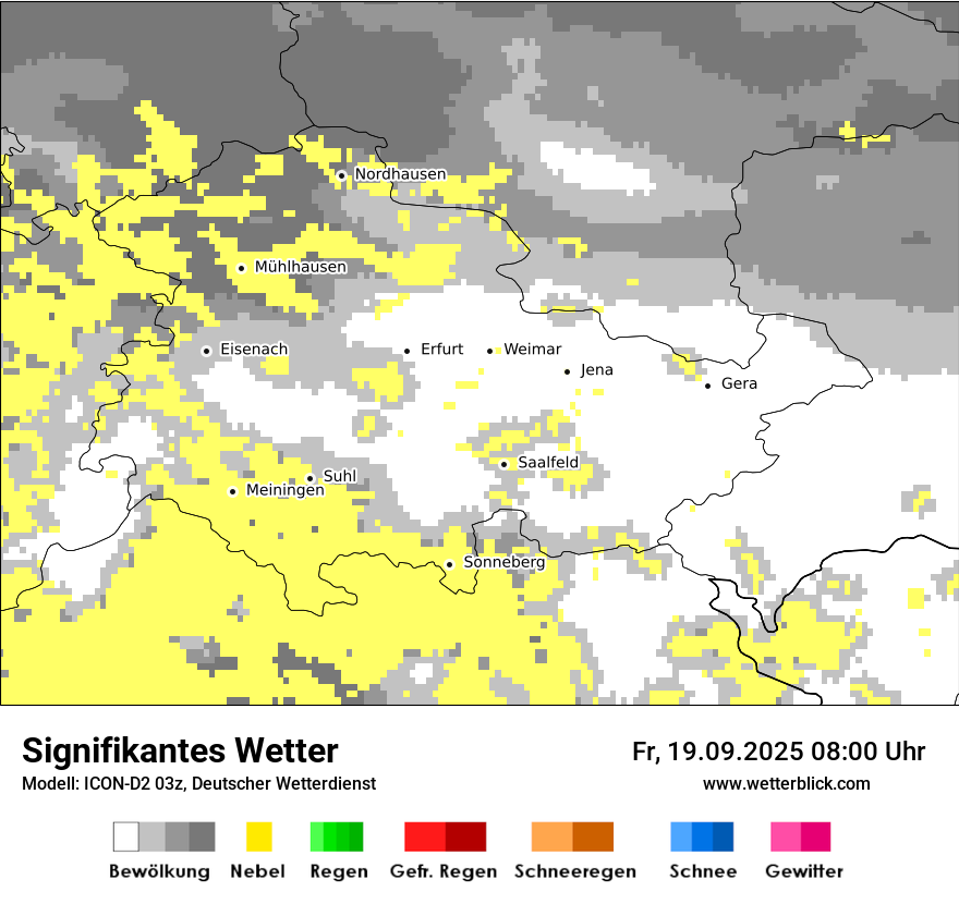 Modellkarten Signifikantes Wetter