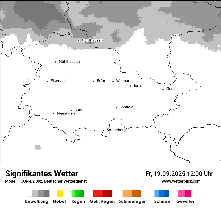 Modellkarten Signifikantes Wetter