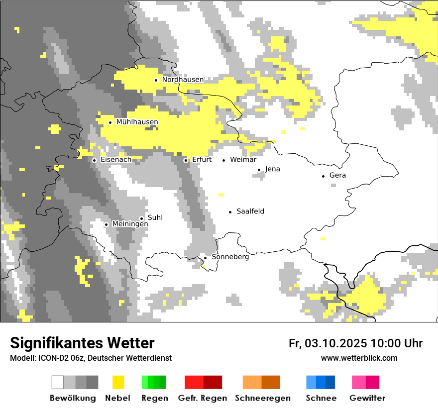 Modellkarten Signifikantes Wetter