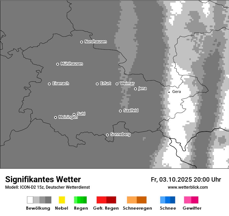 Modellkarten Signifikantes Wetter