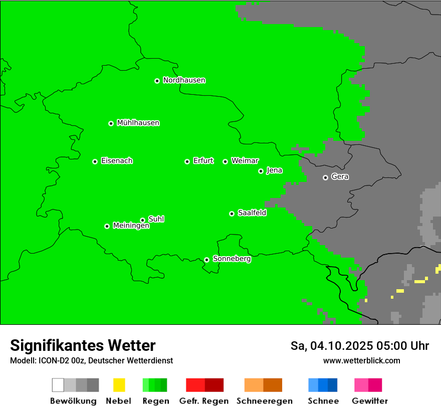 Modellkarten Signifikantes Wetter