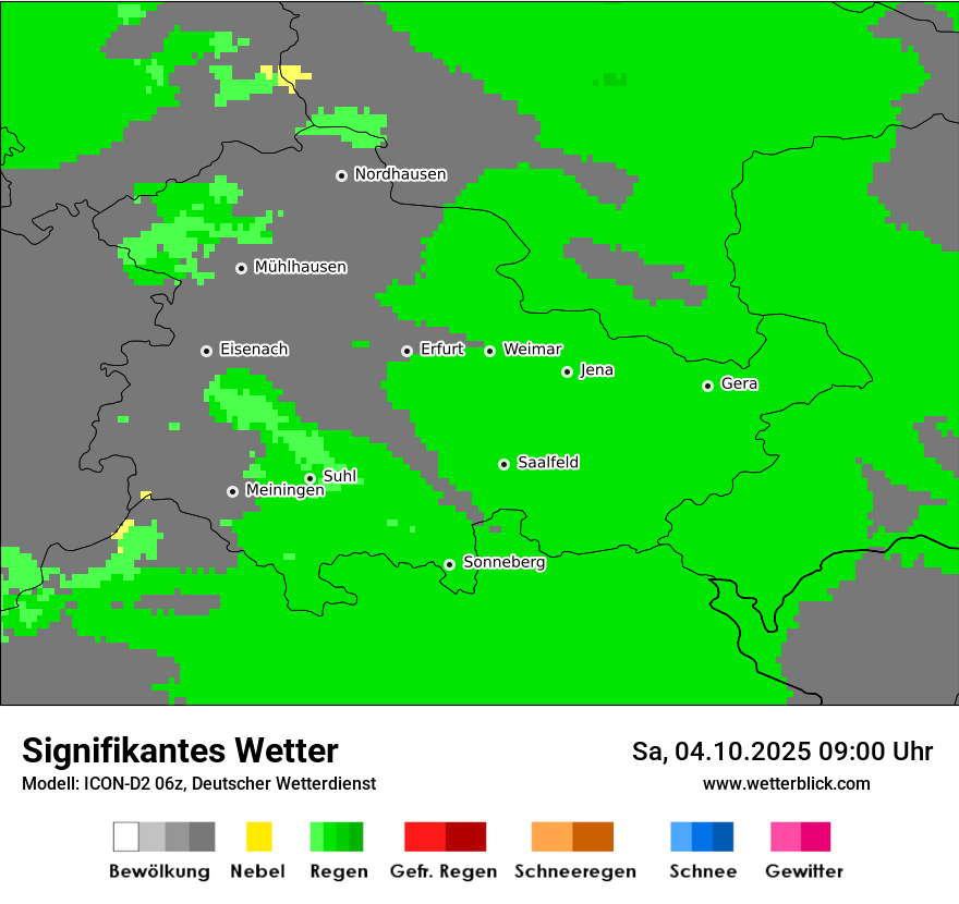 Modellkarten Signifikantes Wetter