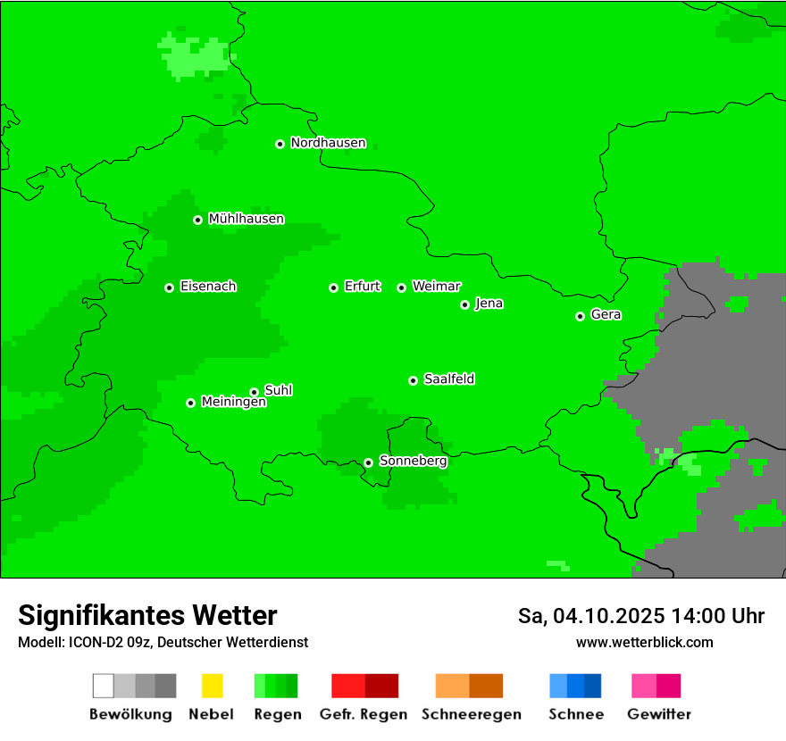 Modellkarten Signifikantes Wetter