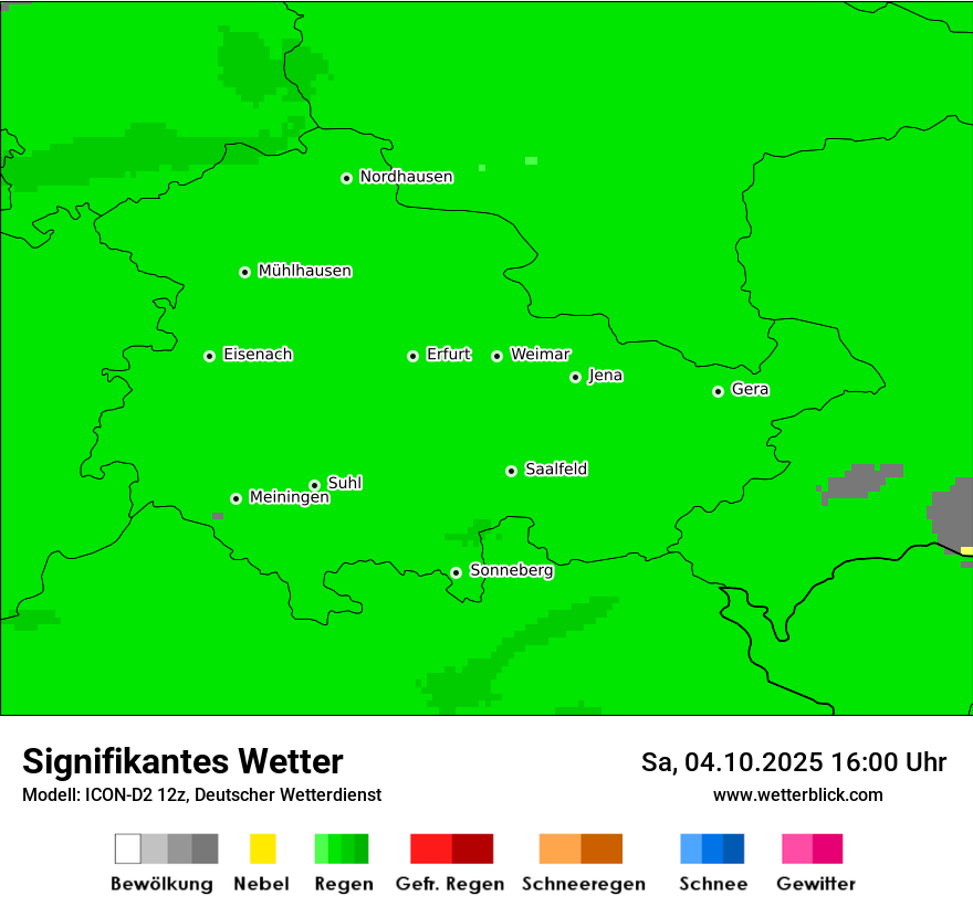 Modellkarten Signifikantes Wetter