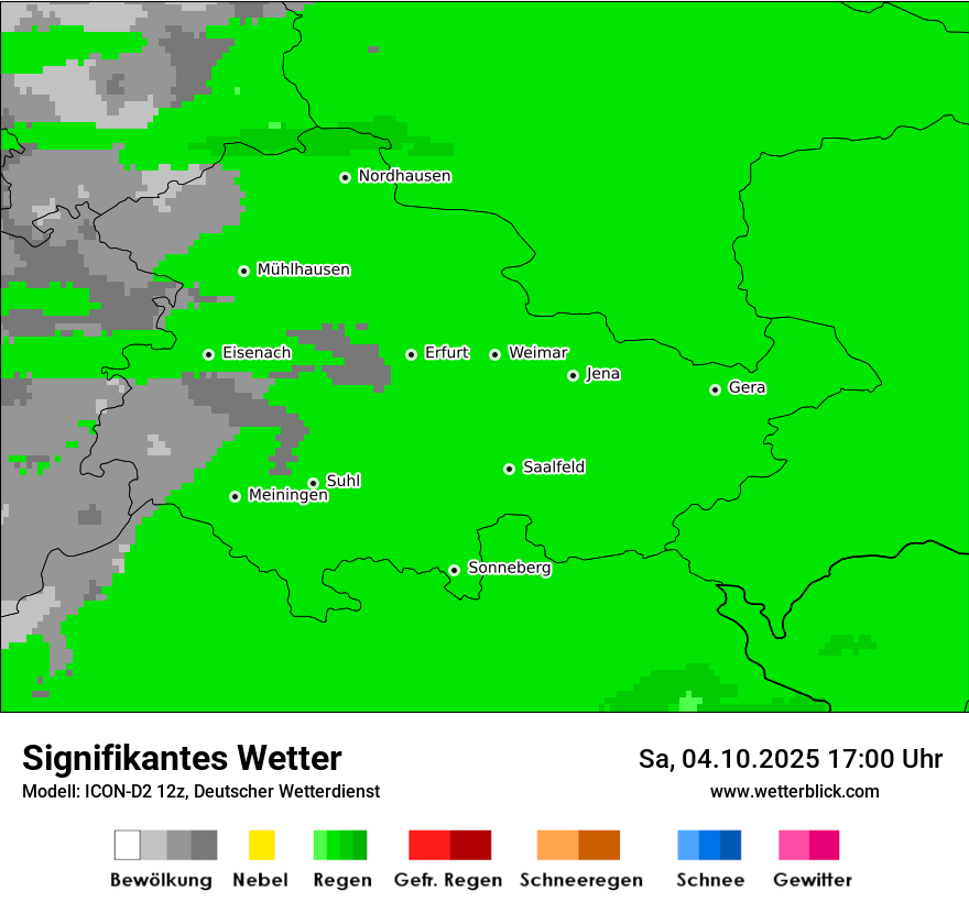 Modellkarten Signifikantes Wetter