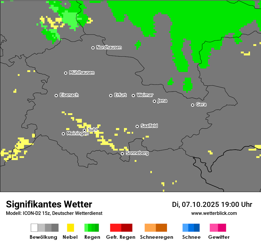 Modellkarten Signifikantes Wetter