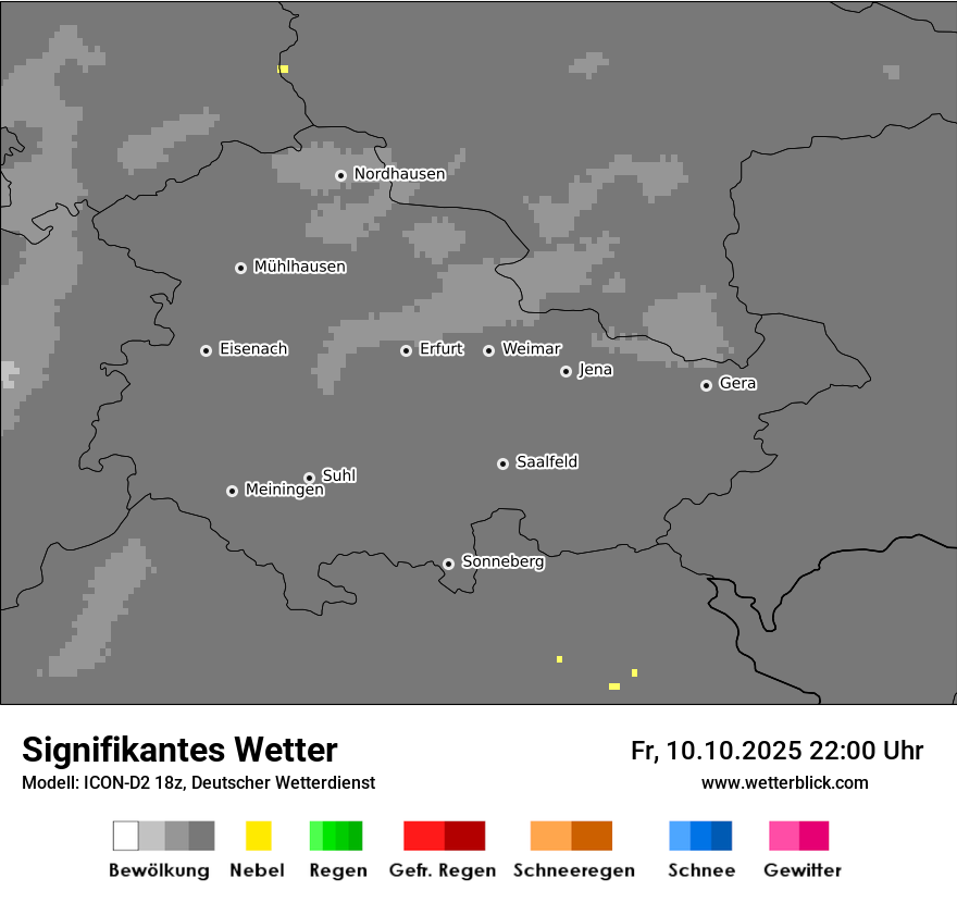 Modellkarten Signifikantes Wetter