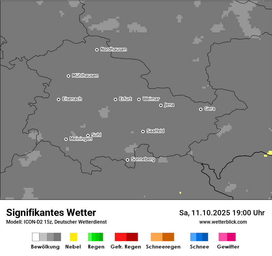 Modellkarten Signifikantes Wetter