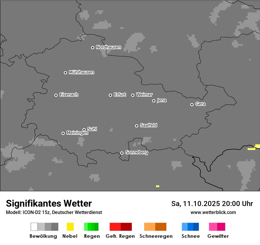 Modellkarten Signifikantes Wetter