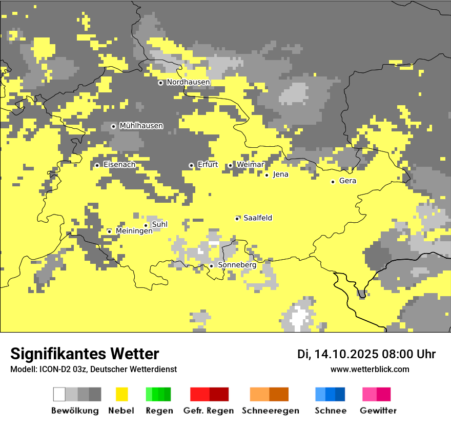 Modellkarten Signifikantes Wetter