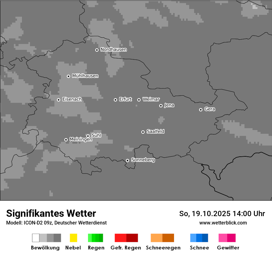 Modellkarten Signifikantes Wetter