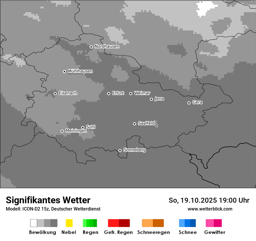 Modellkarten Signifikantes Wetter