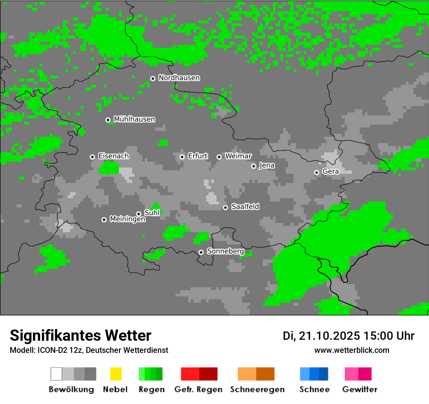 Modellkarten Signifikantes Wetter