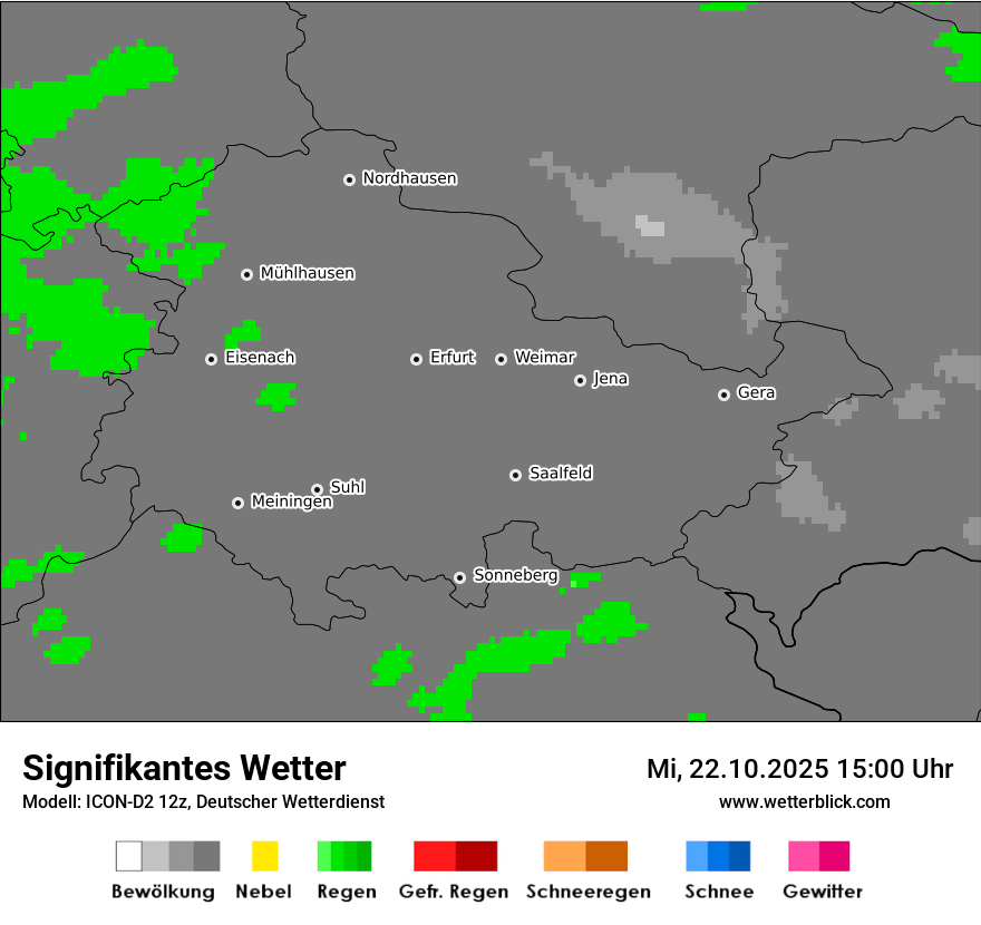 Modellkarten Signifikantes Wetter