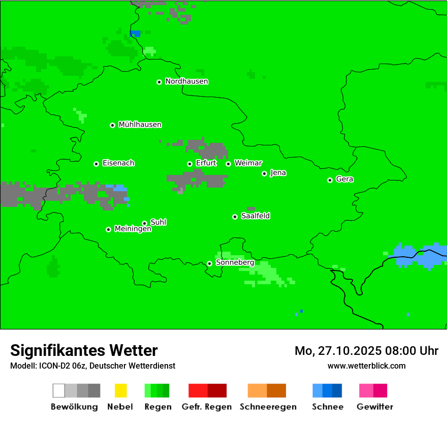 Modellkarten Signifikantes Wetter