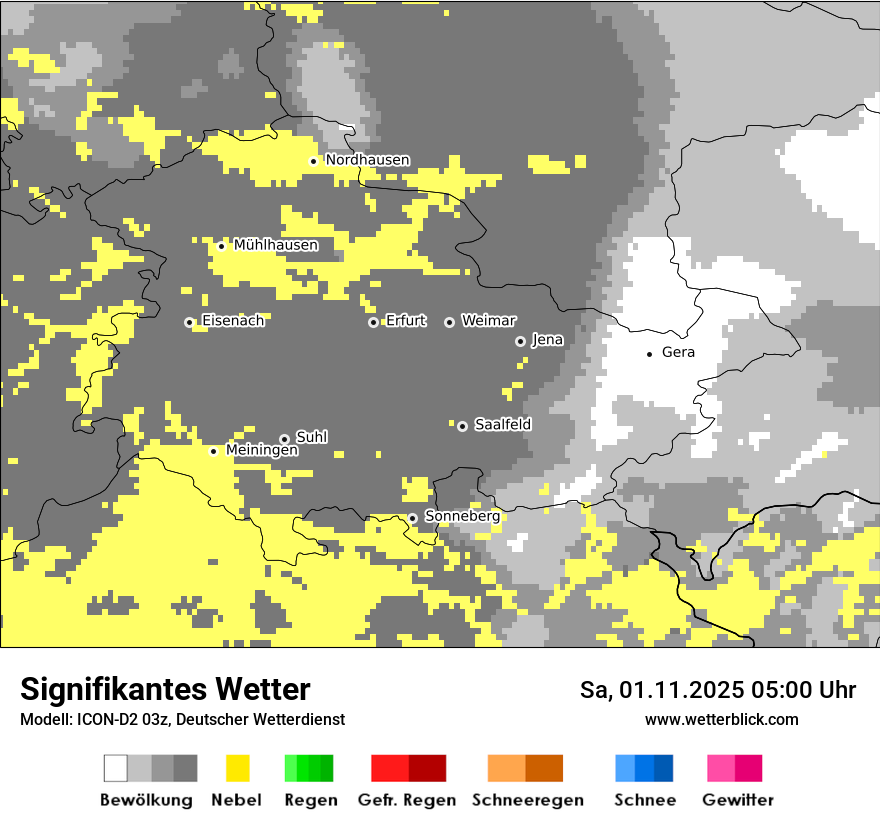 Modellkarten Signifikantes Wetter