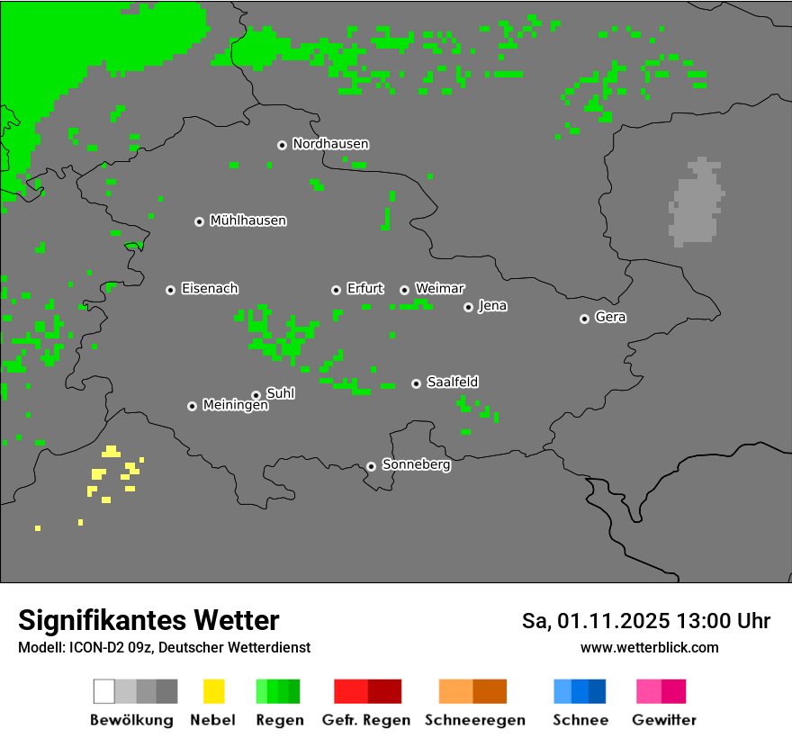 Modellkarten Signifikantes Wetter