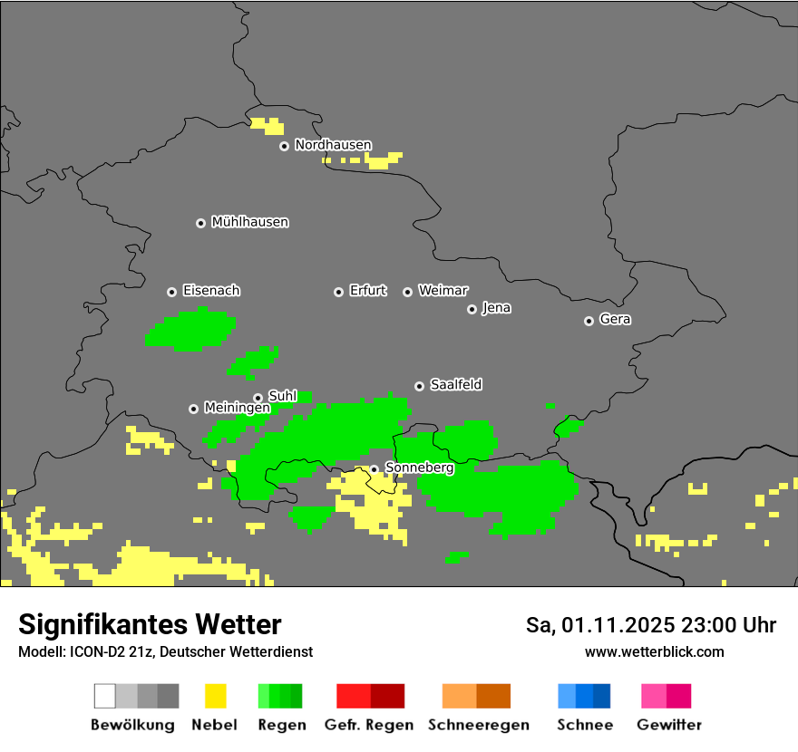Modellkarten Signifikantes Wetter