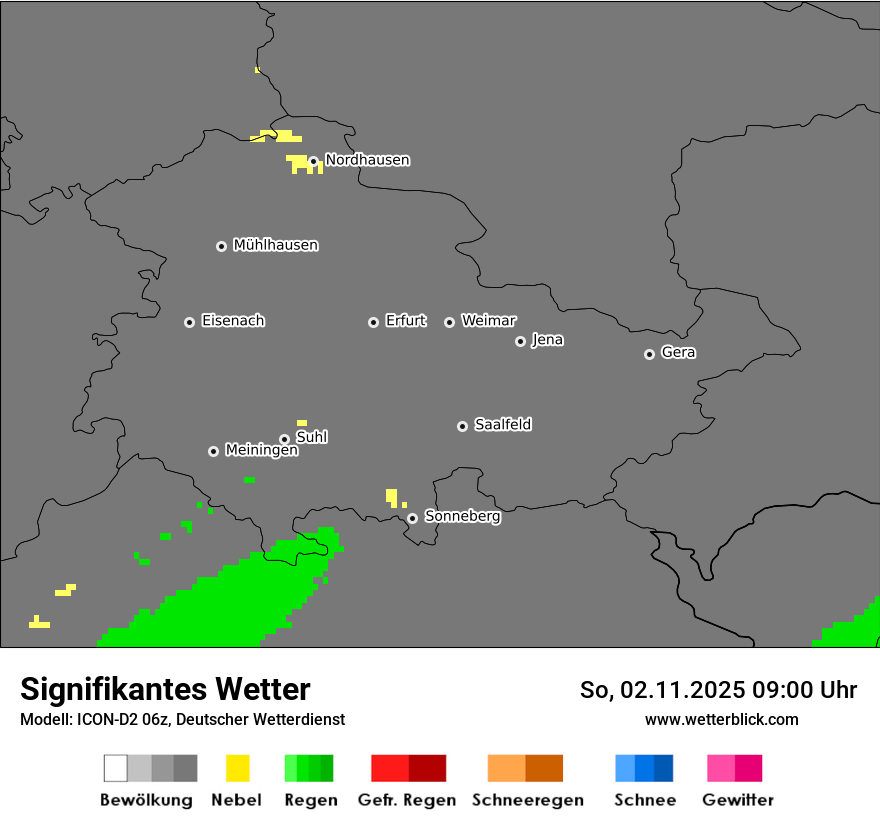 Modellkarten Signifikantes Wetter