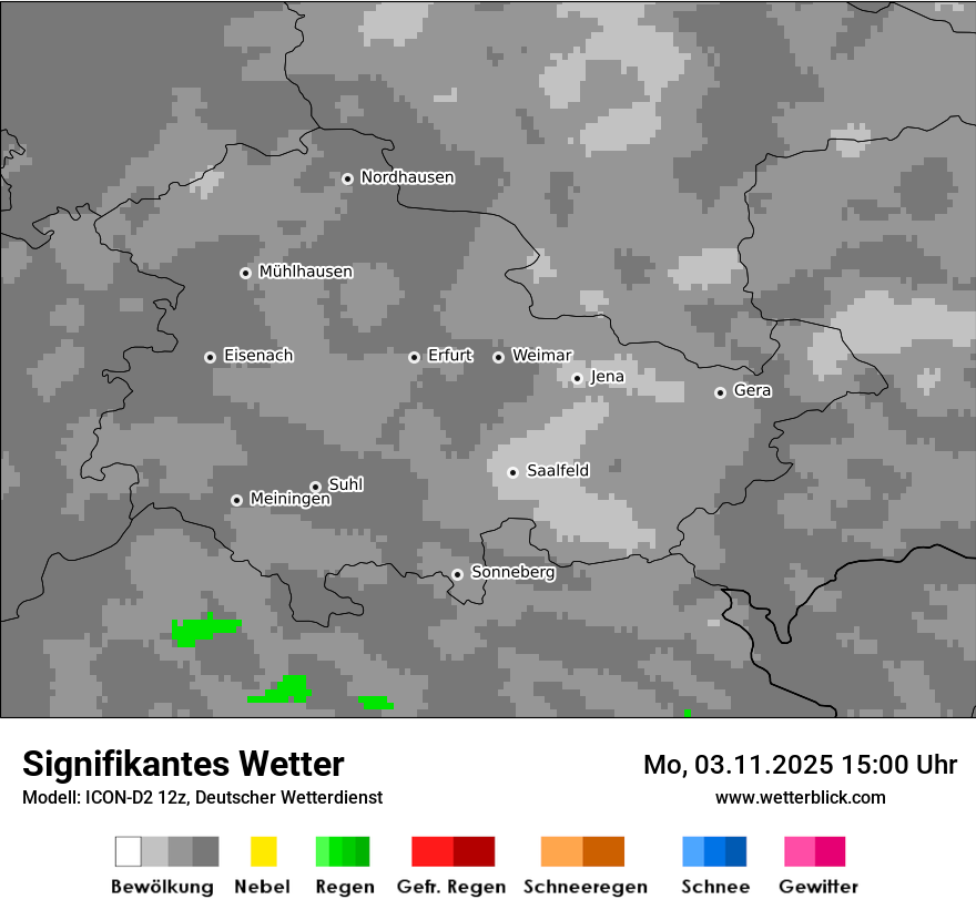 Modellkarten Signifikantes Wetter